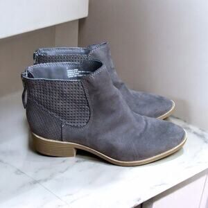 Dolce Vita Women's Sz 7 Shoes Brown Suede Zip Up Fashion Comfort Ankle Boots